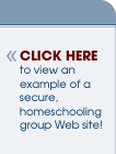 View a Homeschool-Life.com Sample Site!