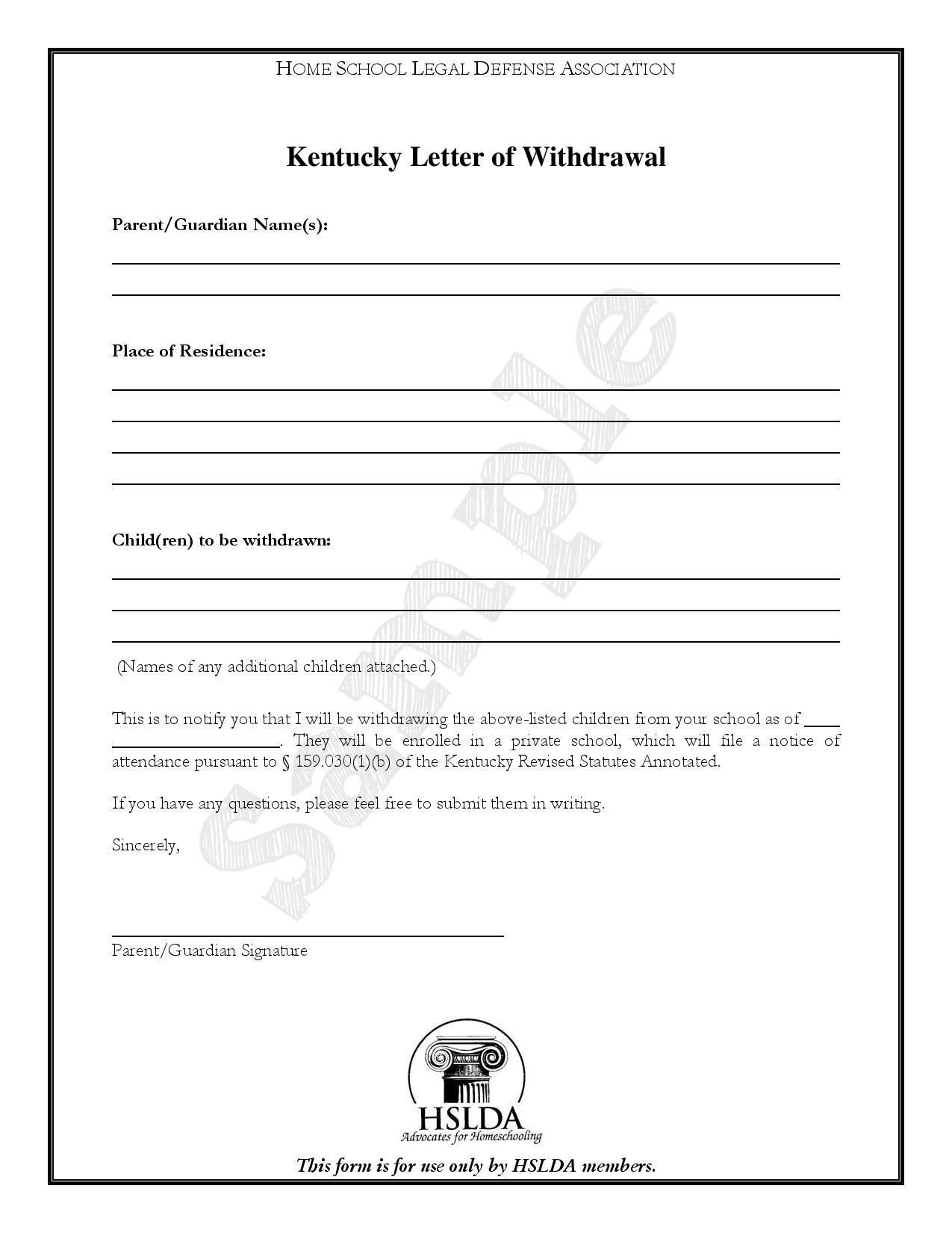 Sample Letter Of Intent To Homeschool Nj | Review Home Co