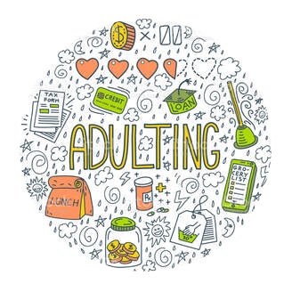 Adulting 101 graphic from Ex Ed Homeschool 