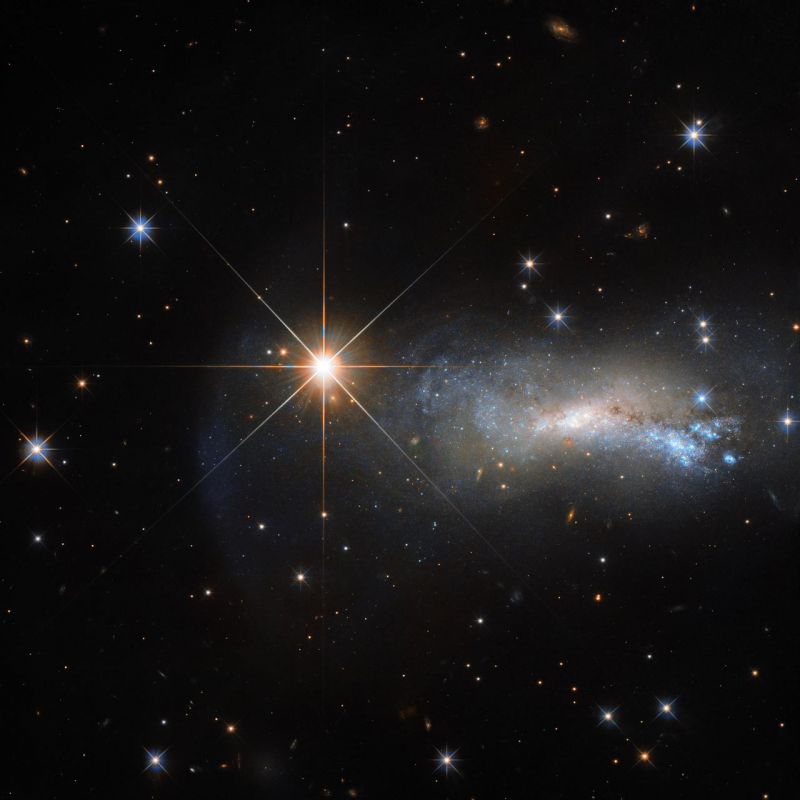 Star TYC 3203-450-1, located in the constellation of Lacerta (The Lizard), outshines galaxy NGC 7250.