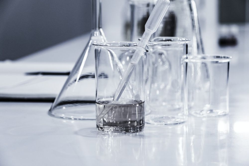 Photo of three clear beakers by Hans Reniers on Unsplash