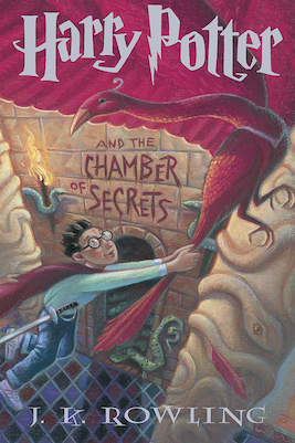 cover of Harry Potter and the Chamber of Secrets (1998). By J.K. Rowling.