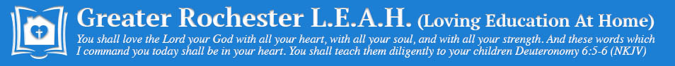 Greater Rochester LEAH (Loving Education At Home) Logo